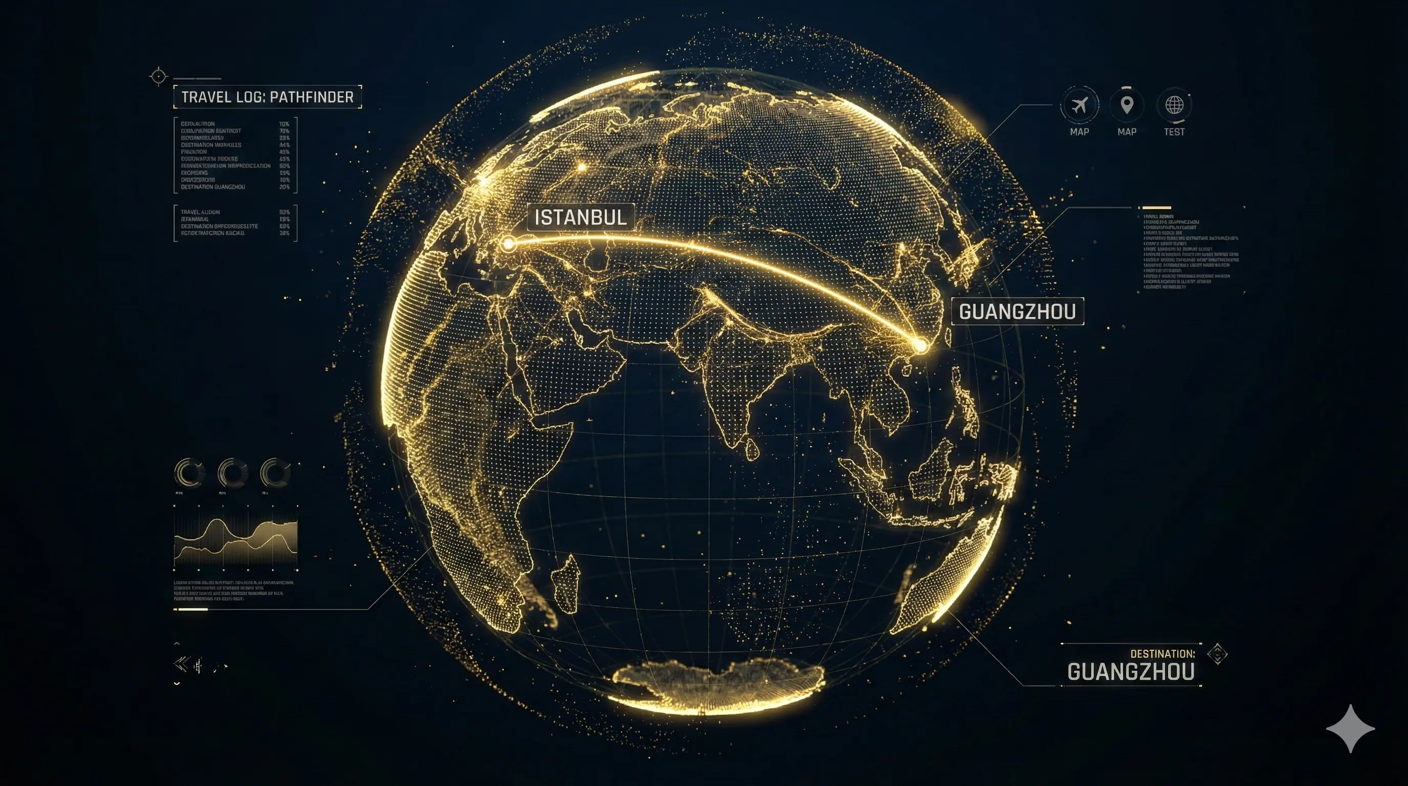 Interactive 3D Travel Log - React Three Fiber, Drei, GLSL Shaders Project by Mert Güneş